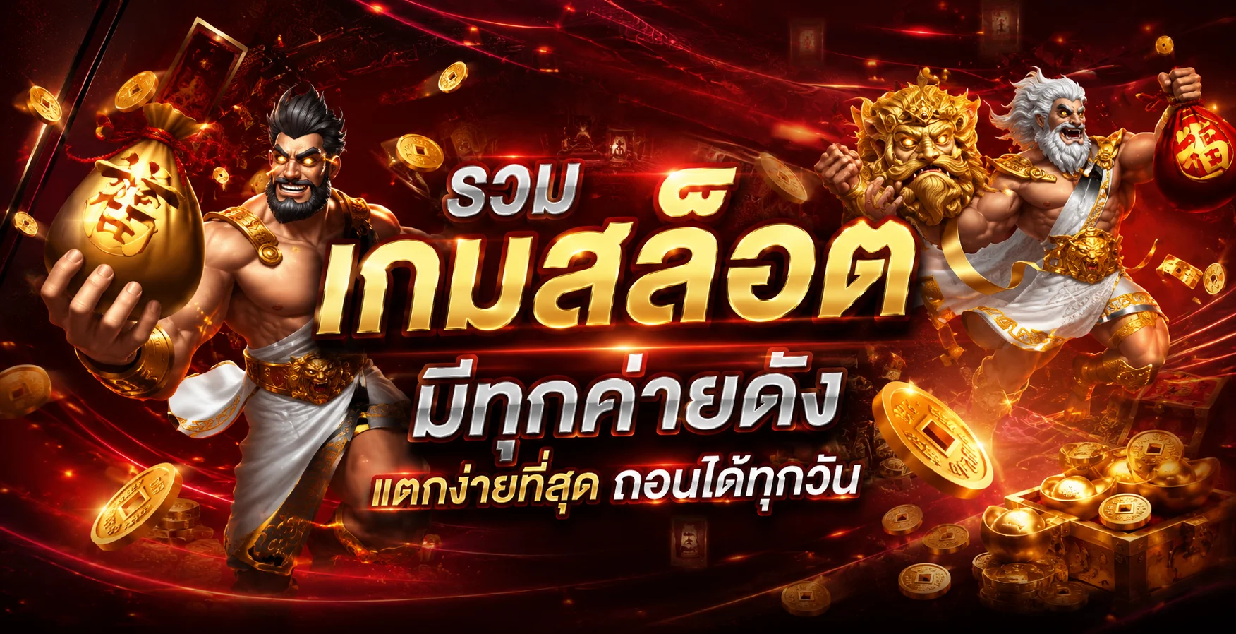 สล็อตออนไลน์ UFA1779 รวมเกมสล็อตและตัวละครโทนแดงดำ